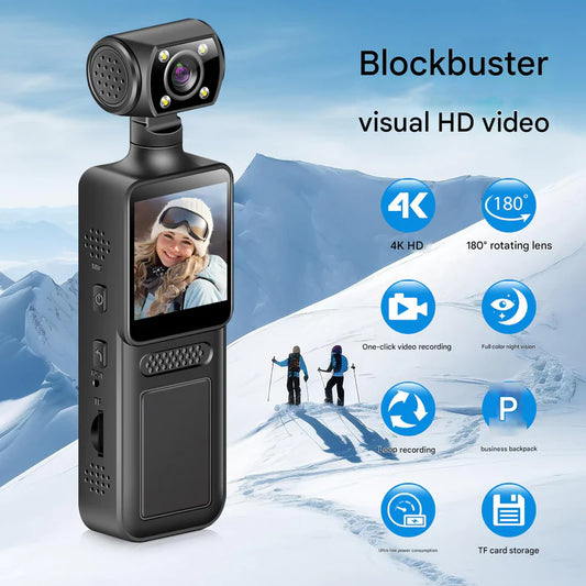 1080p Portable Body Camera with 2-Inch Screen